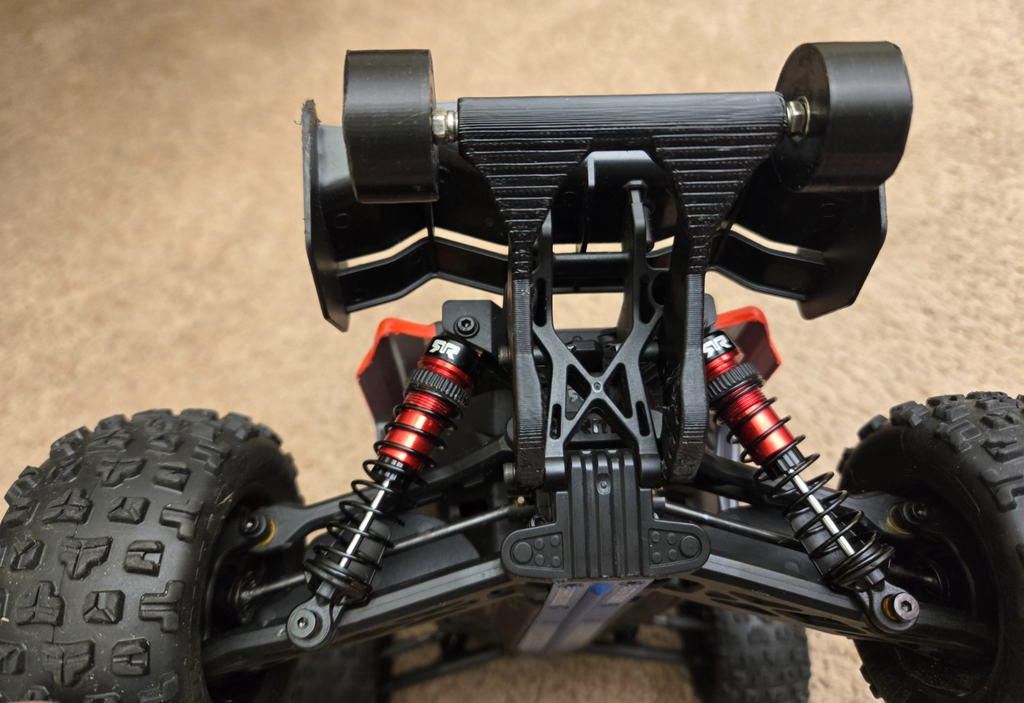 3D Printed Super Tough Wheelie for Mini Kraton Stiff TPU Simple Installation!