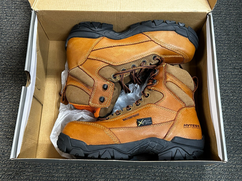 New APEX Waterproof Metalsrsal Guard Composite Toe 6" Work Boot Size 8