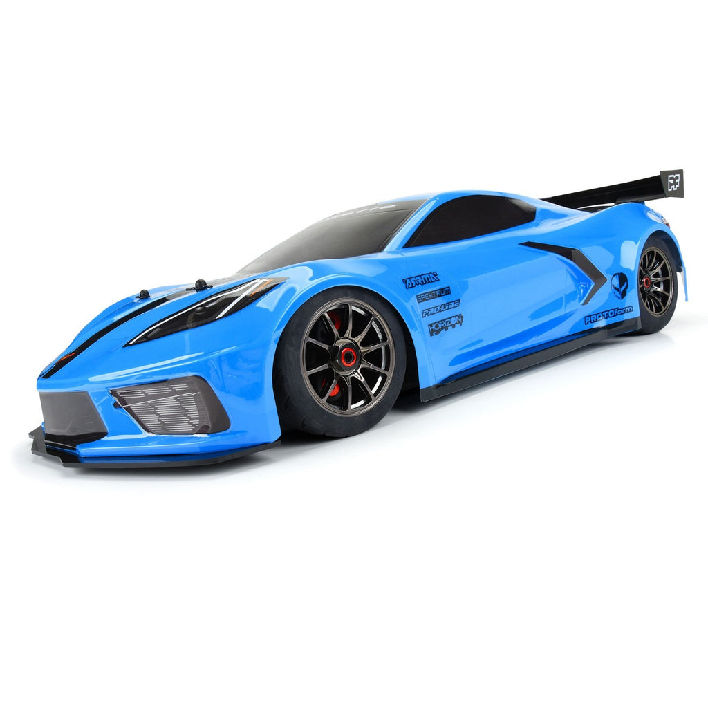 PROTOform PRM157713 1/7 Chevy Corvette C8 Painted Body Blue ARRMA Felony (Blue)