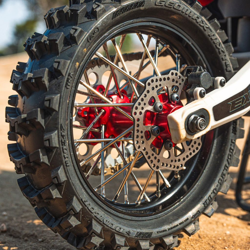 Pro-Line 1/4 Pro-Spec Aluminum V2 Bead Rear Wheel Black/Red (1): Promoto-MX