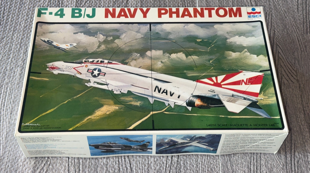 ESCI F-4 F4 B/J Navy Phantom 1/48 Scale Plastic Model Airplane Kit #4043