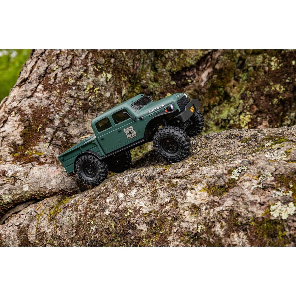 Axial AXI00007T2 1/24 SCX24 Dodge Power Wagon 4WD Rock Crawler Brushed RTR Green