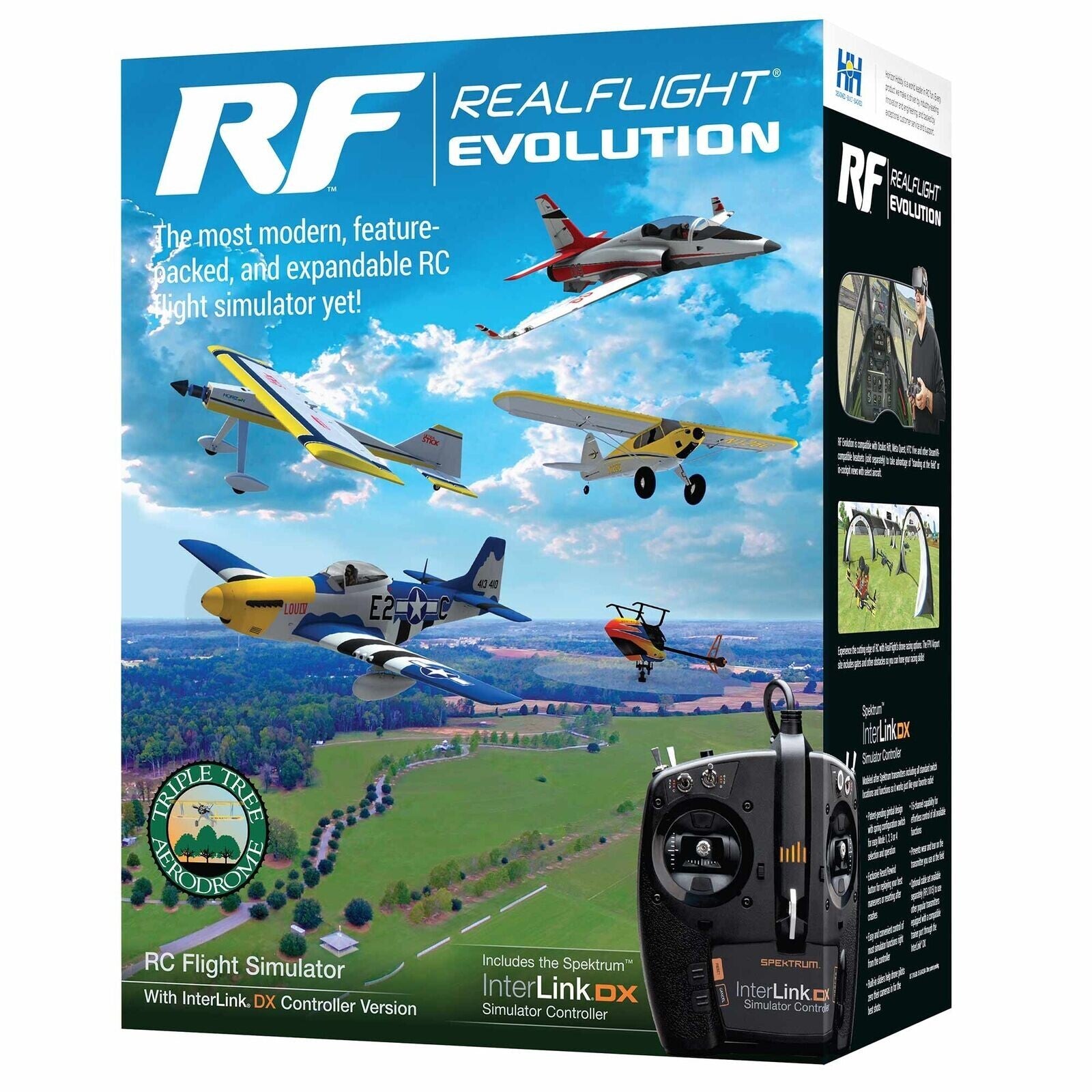 Realflight Evolution RC Airplane Flight Simulator w/Interlink DX Controller  MD2