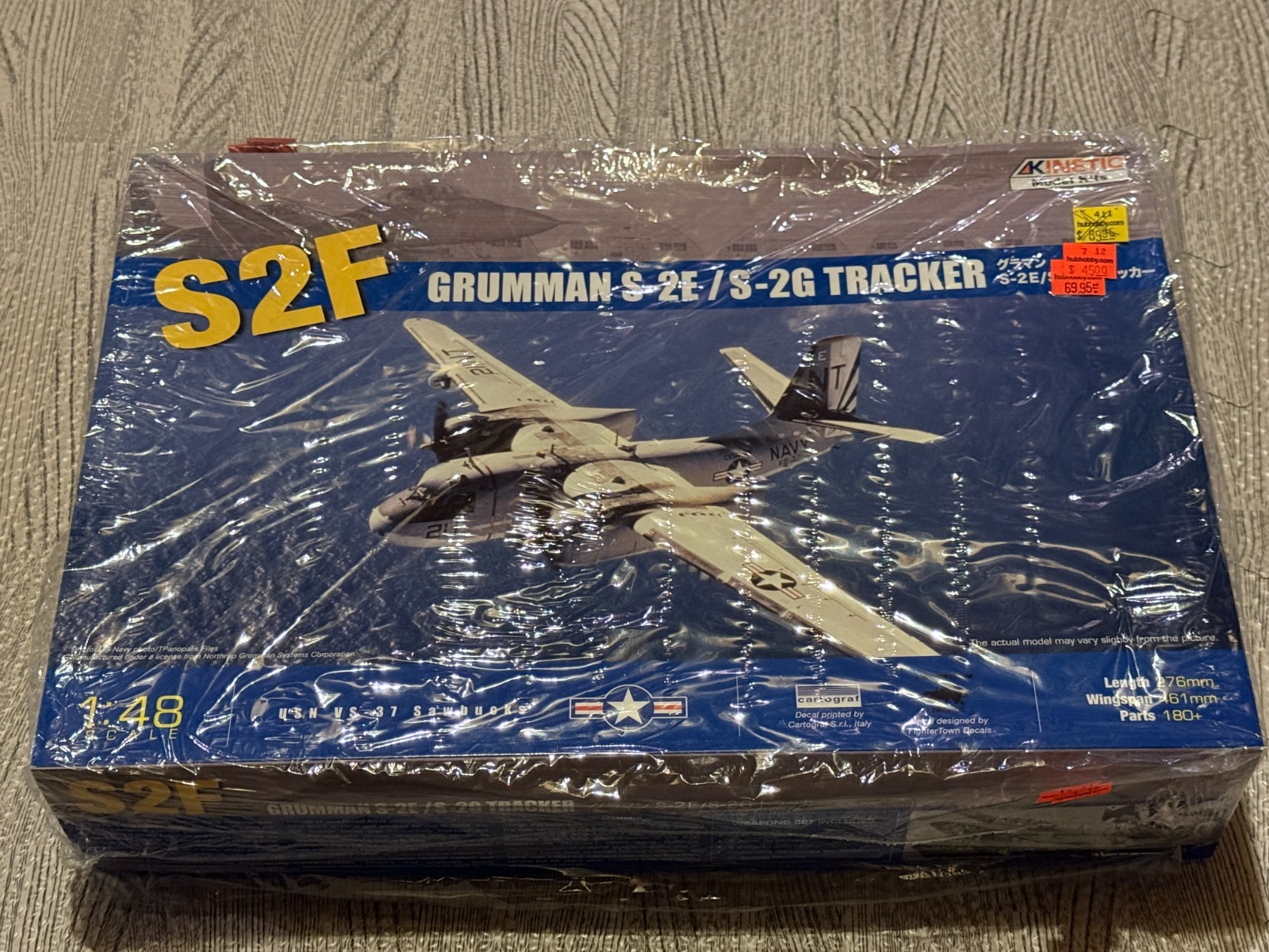 Kinetic Grumman 1/48 Kinetic 48024 S-2F Tracker (S-2E S-2G) Plastic Model Kit