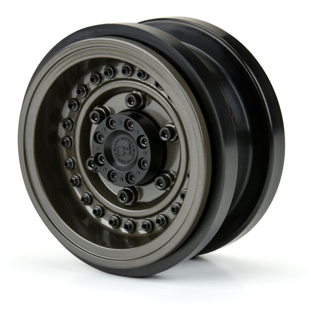 Pro-Line 2.9" Black Rhino Armory Aluminum SCX6 Wheels, Gunmetal (2) PRO282600