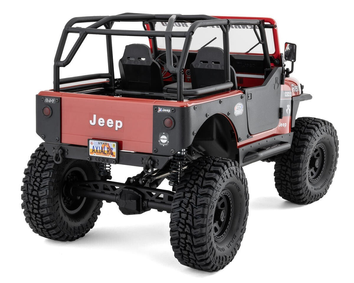 Axial SCX10 III Jeep CJ-7 RTR Ready To Run 4WD Rock Crawler (Red) [AXI03008T1]