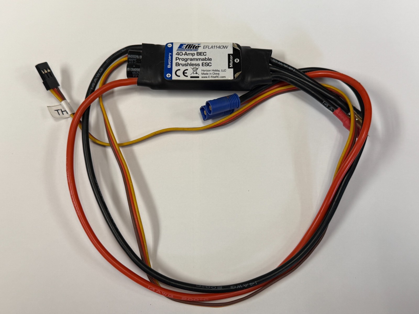 Eflite E-flite 40 AMP Brushless ESC Electronic Speed Control EFLA1140W T-28 P51