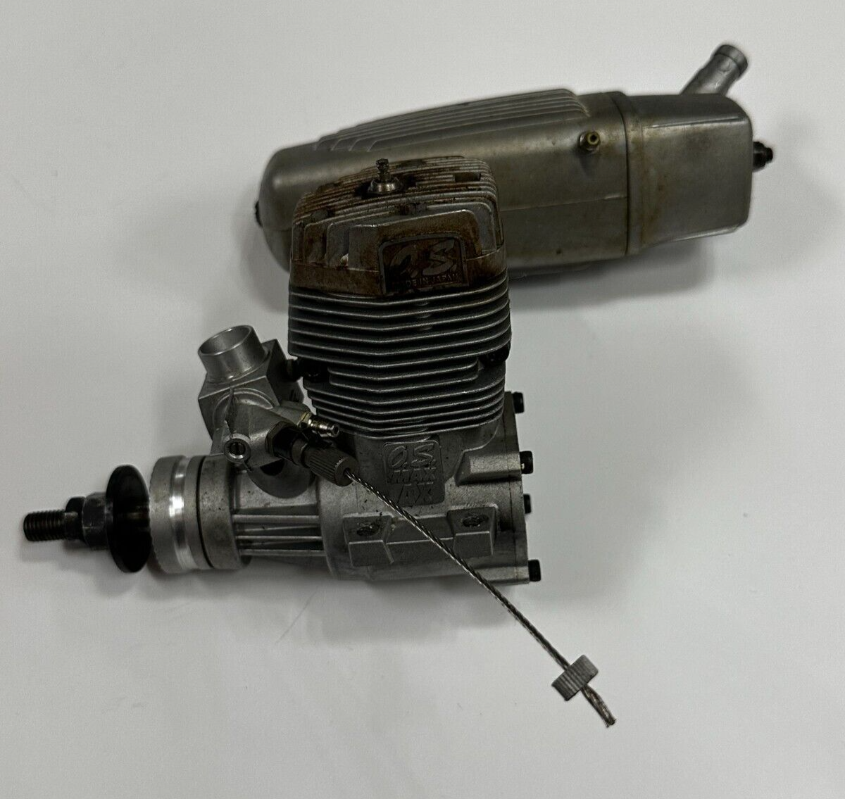 OS .95 AX Two 2 Stroke RC Airplane Nitro Engine With Muffler 95AX 95 OSMG0580