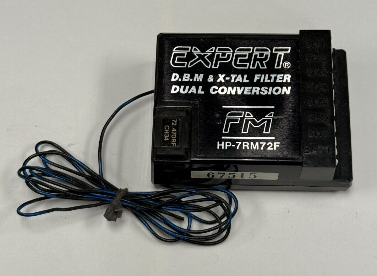 Expert FM HP-7RM72F RC Remote Control Model Airplane Receiver Ch 34