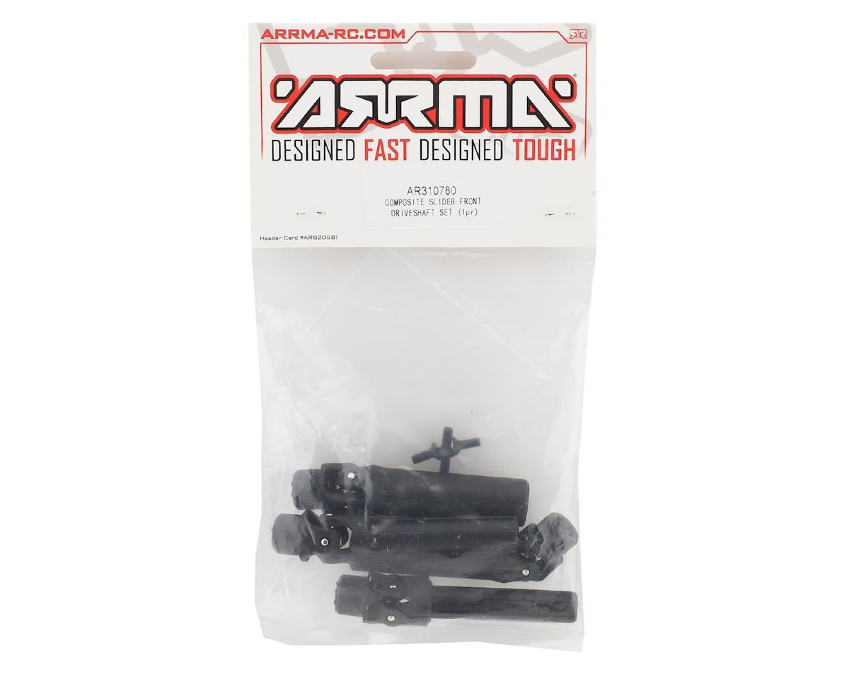 Arrma 4x4 Composite Front Slider Driveshaft Set ARA310780 Typhon 3S BLX RC Buggy