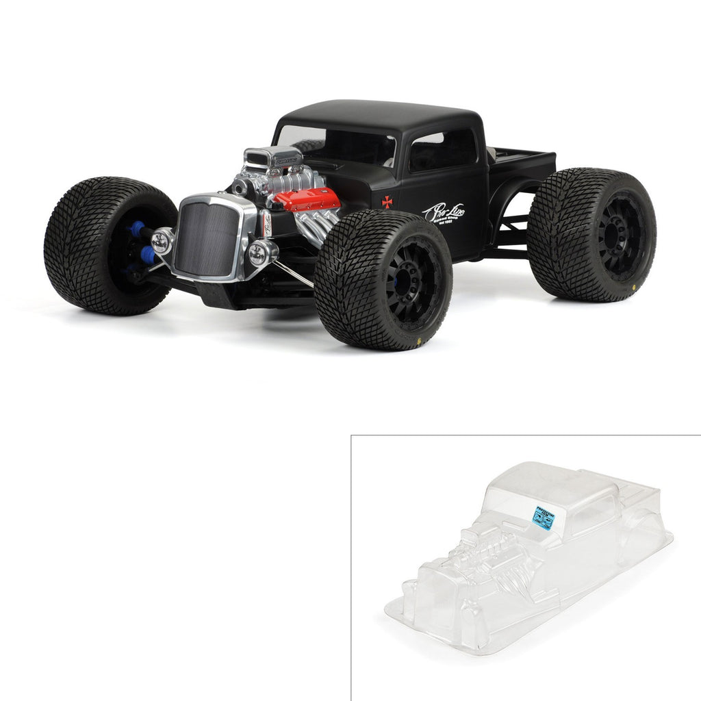 Proline 1/8 Scale Rat Rod Clear Body: Monster Truck PRO341000 : Revo 3.3 Summit