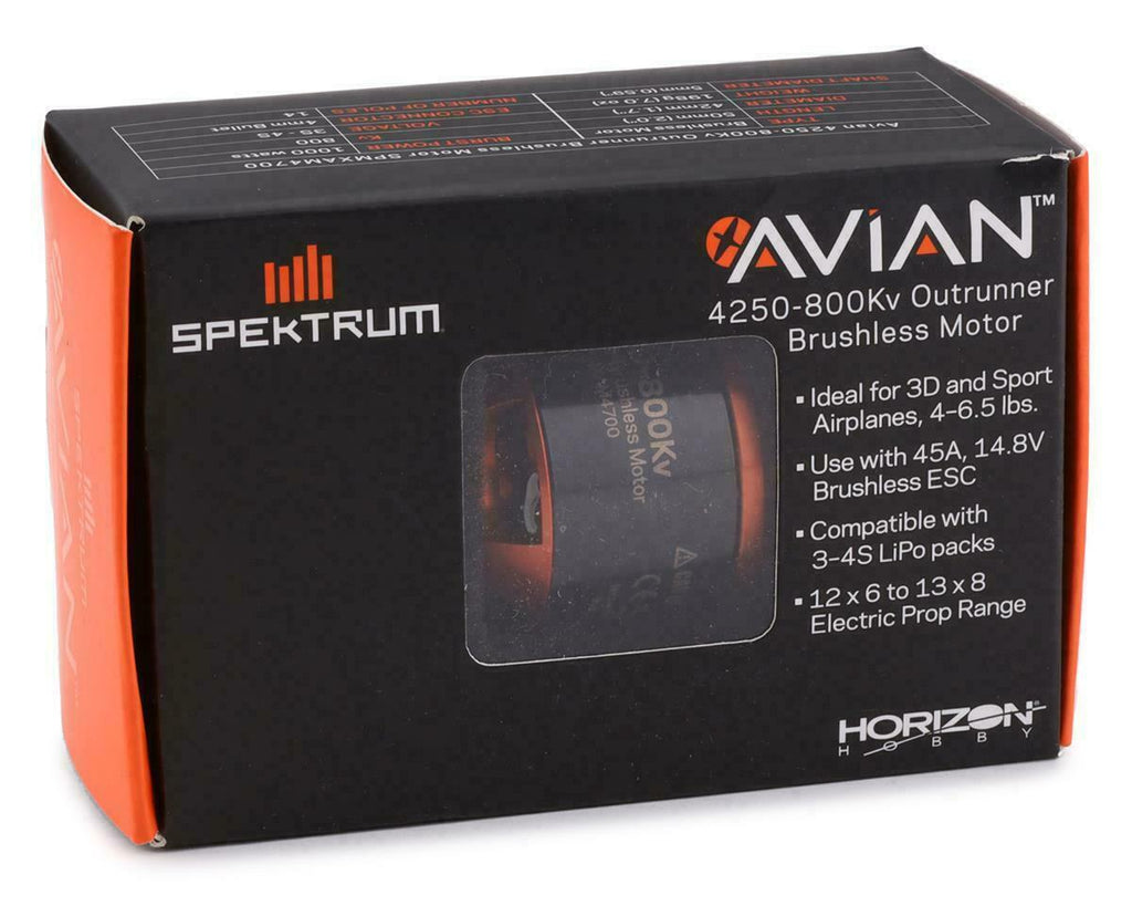 Spektrum Avian 4250-800Kv : Same as Rimfire .32 Brushless Electric RC Motor