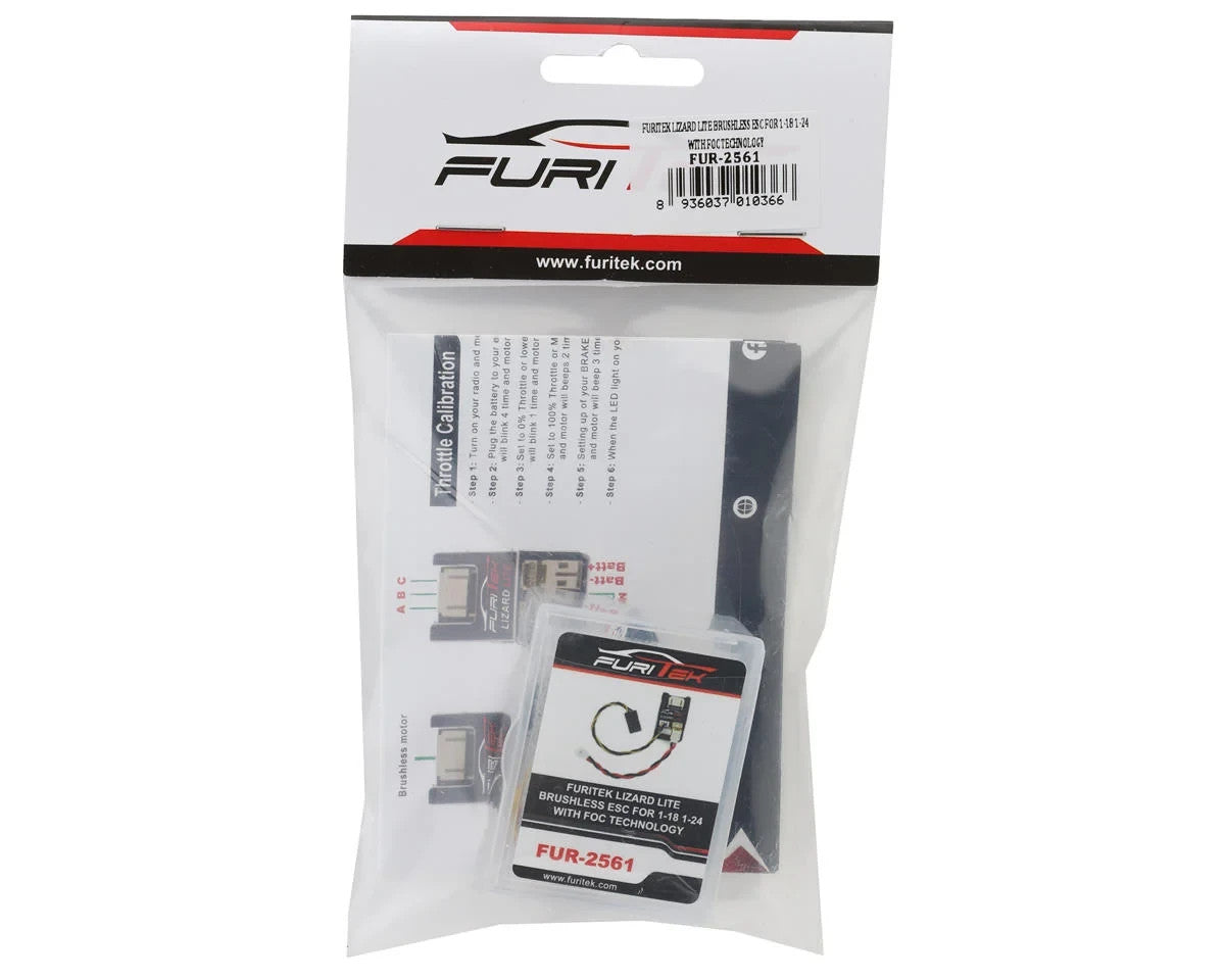 Furitek Lizard Lite Brushless RC Remote Control 1/24 Micro ESC FRU2561 FUR2561