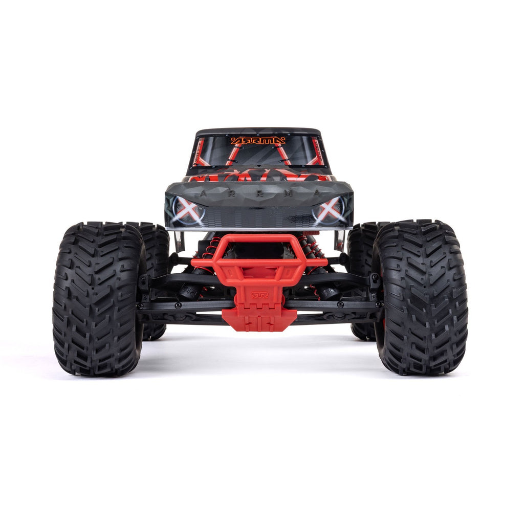 ARRMA 1/10 QUAKE 223S DSC 2WD RTR Brushless Monster Truck, Red