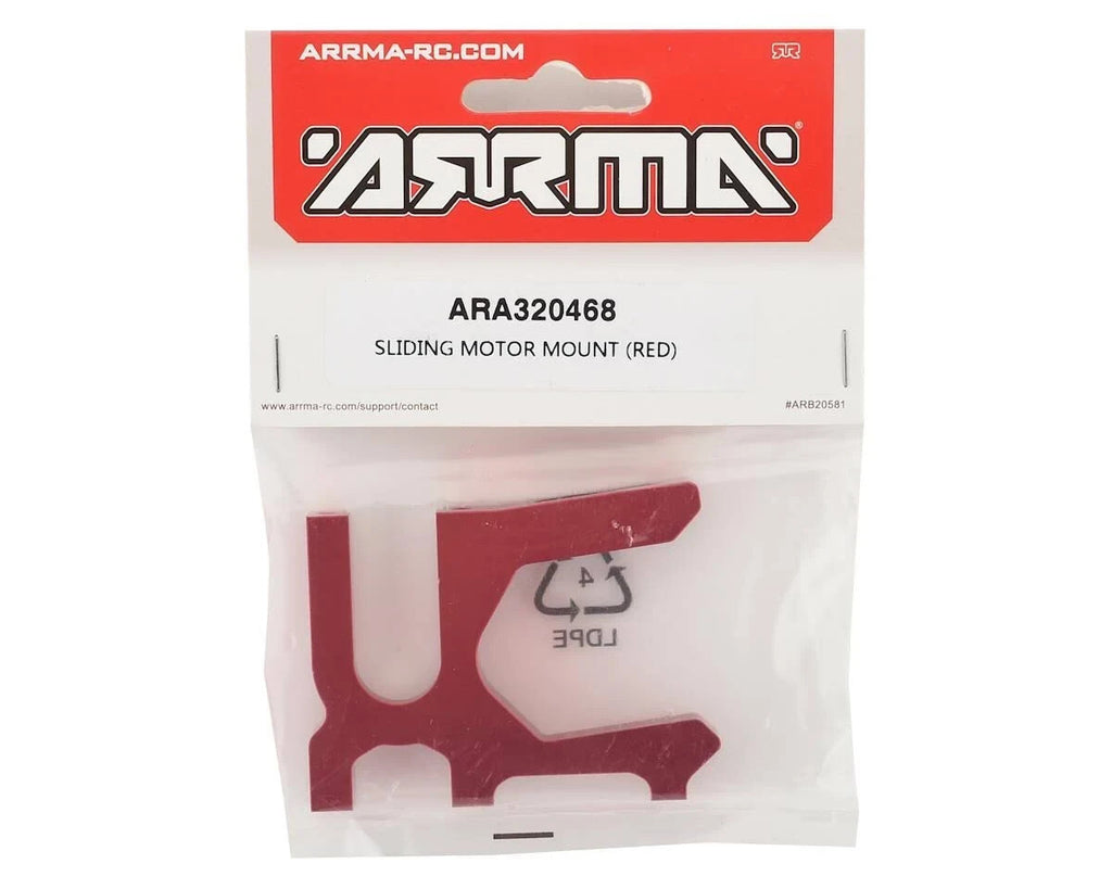 Arrma Kraton 6S Monster Truck BLX Sliding Motor Mount (Red) 320468 ARA320468