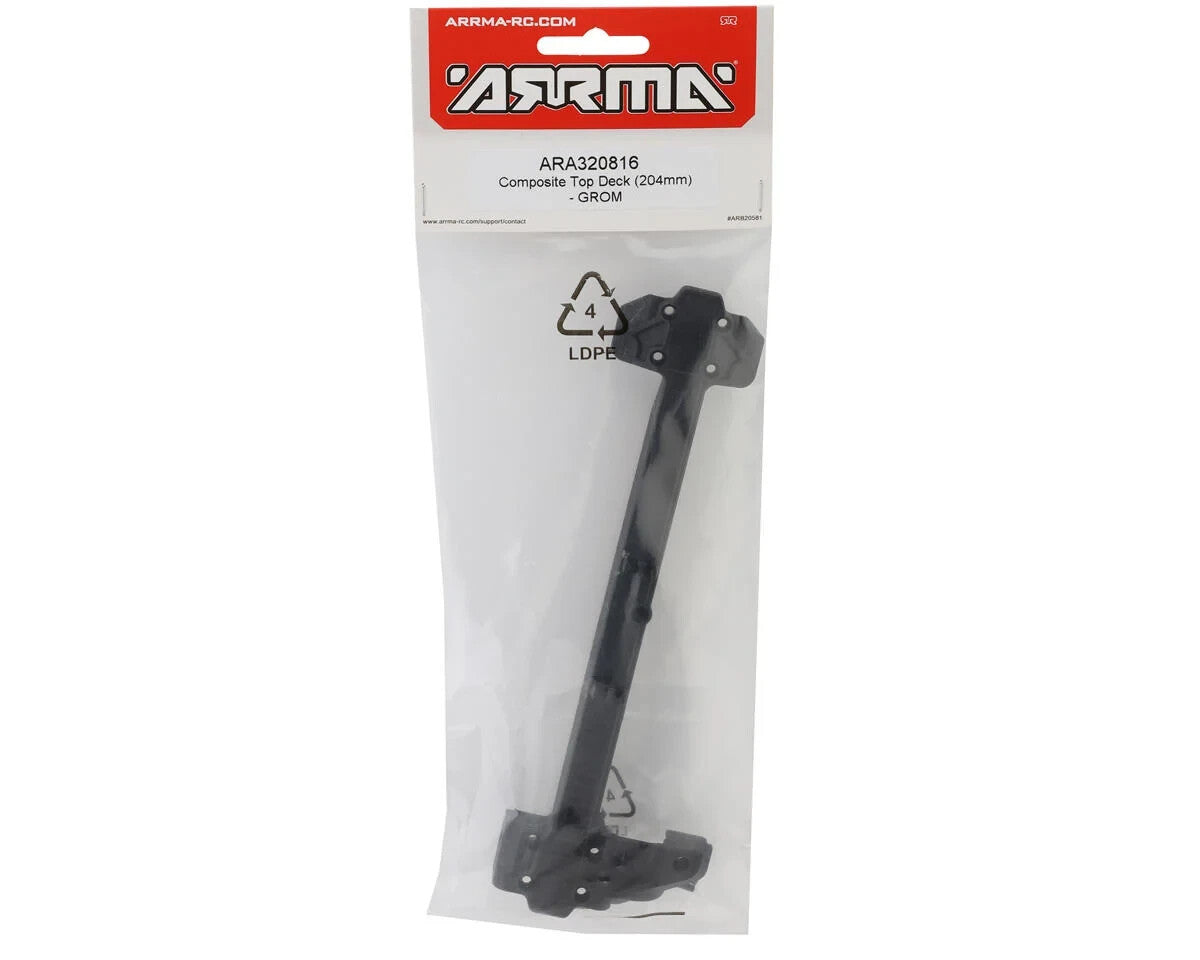 Arrma 320816 Composite Top Deck 204mm -For Mojave GROM ARA320816