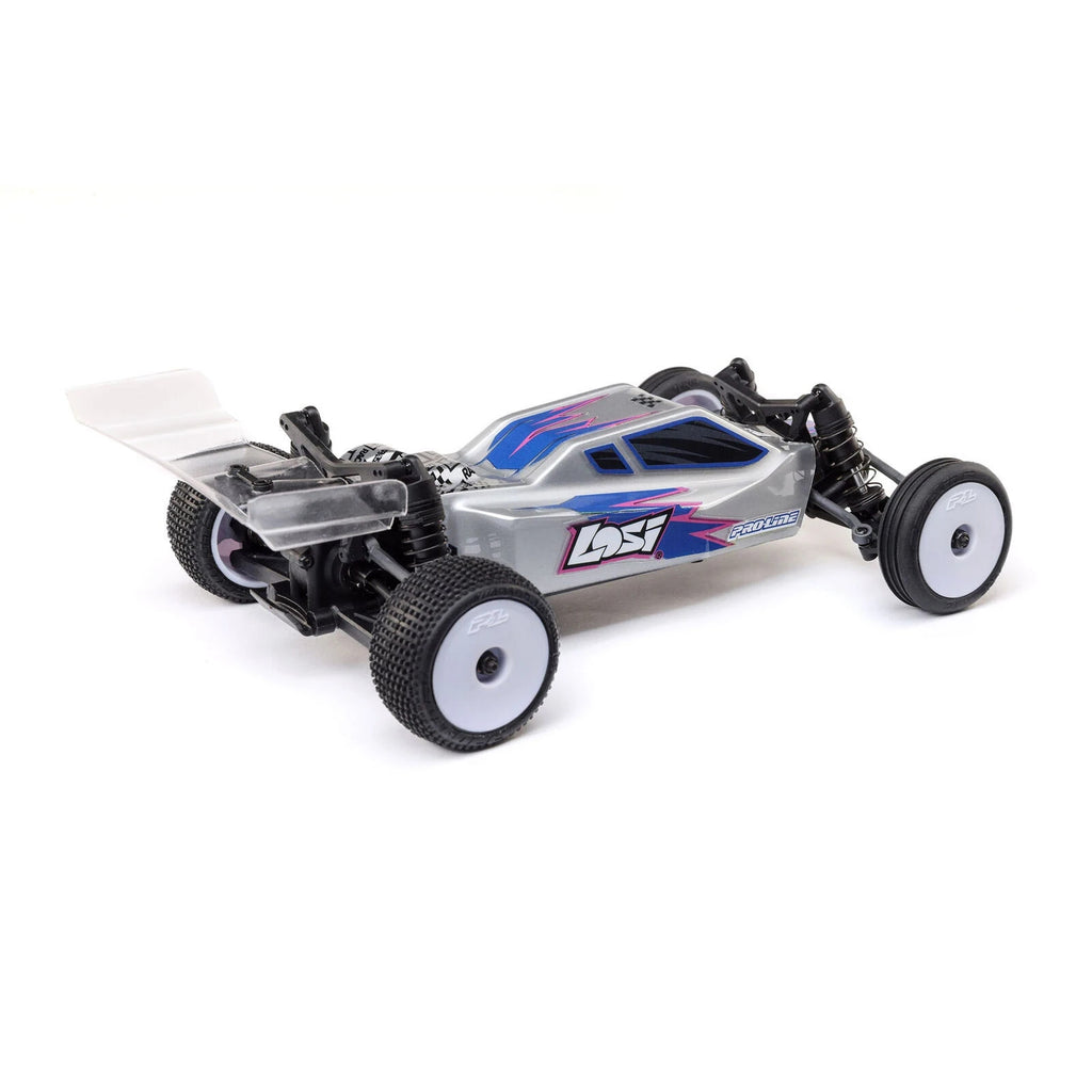 Losi LOS00007T2 1/24 Scale Micro-B MicroB 2WD RTR Ready to Run Buggy : Silver