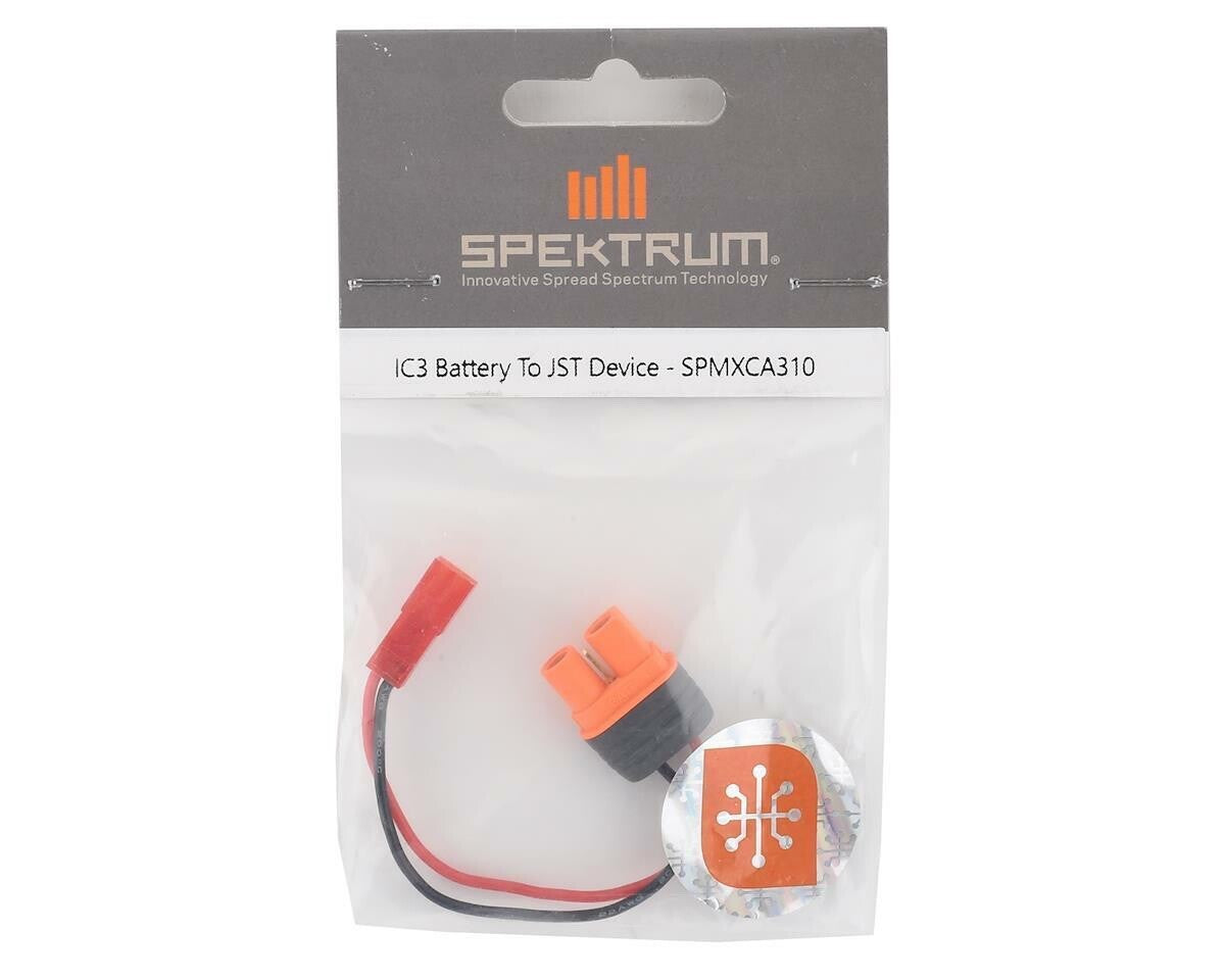 Spektrum RC Remote Control Airplane IC3 Battery to JST Device Adapter SPMXCA310
