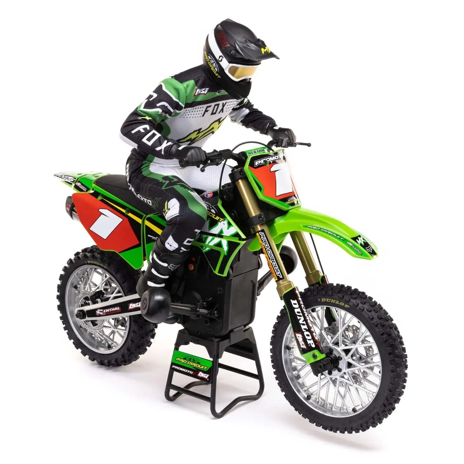 Losi Promoto-MX RTR 1/4 Brushless Dirt Bike (FXR) w/2.4GHz DX3PM Radio & MS6X