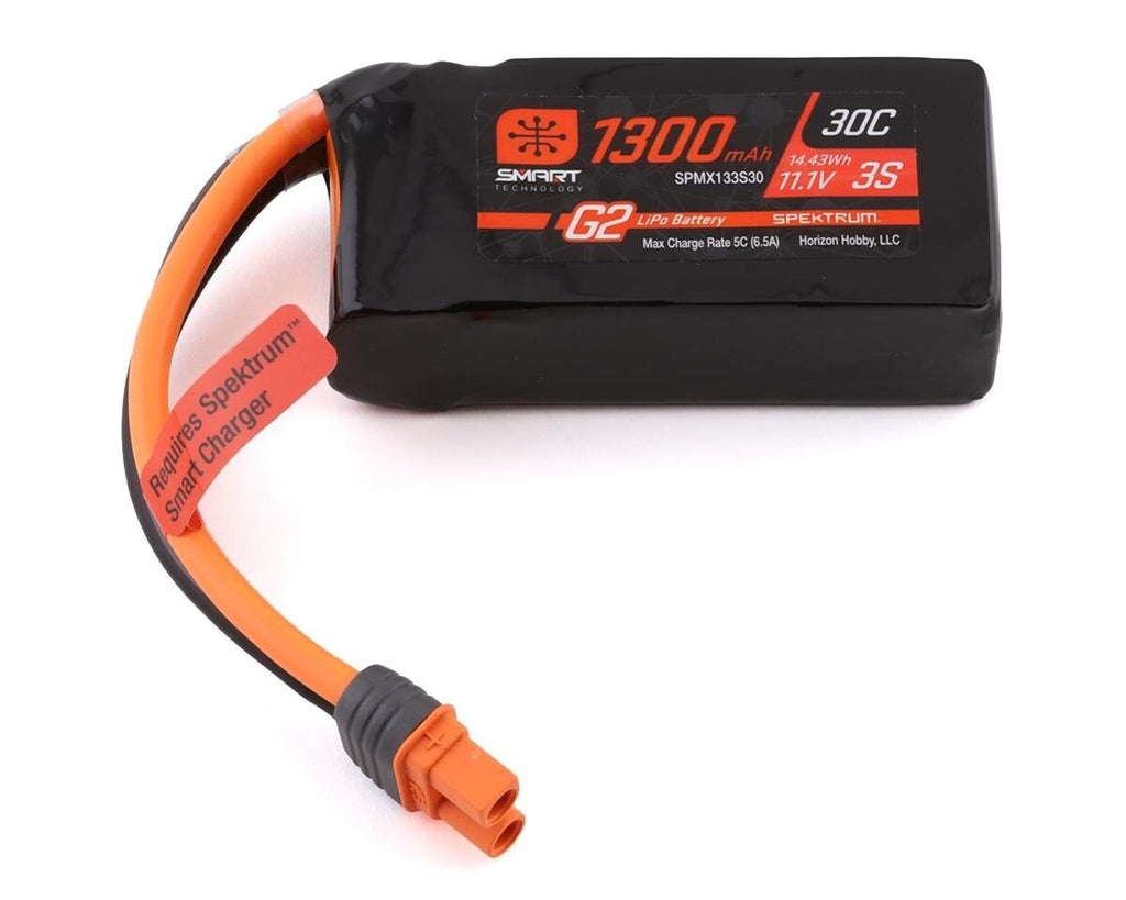 Spektrum RC 3S Smart G2 LiPo 30C Battery Pack w/IC3 Connector 11.1V 1300mAh