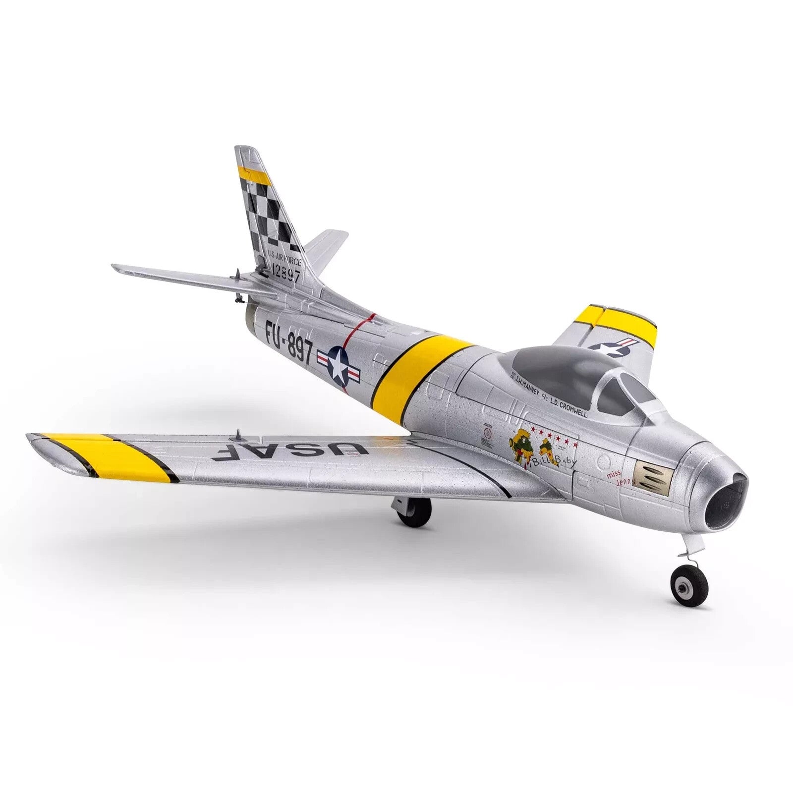 E-flite EFlite UMX F86 F-86 Sabre EDF BNF Bind in Fly Basic RC Airplane EFLU7050