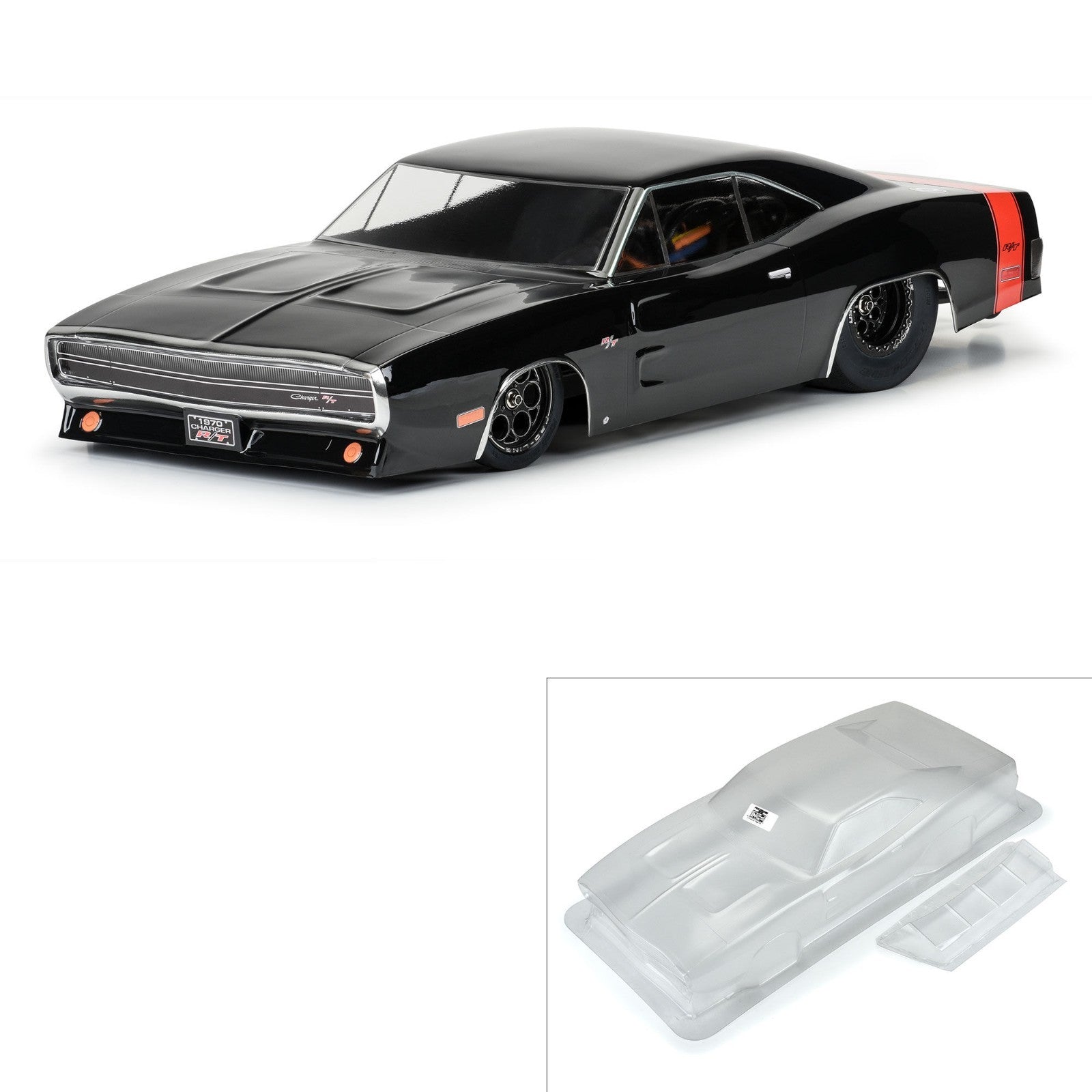 ProLine Racing 1/10 Scale 1970 Dodge Charger Clear RC Body Drag Car PRO359900
