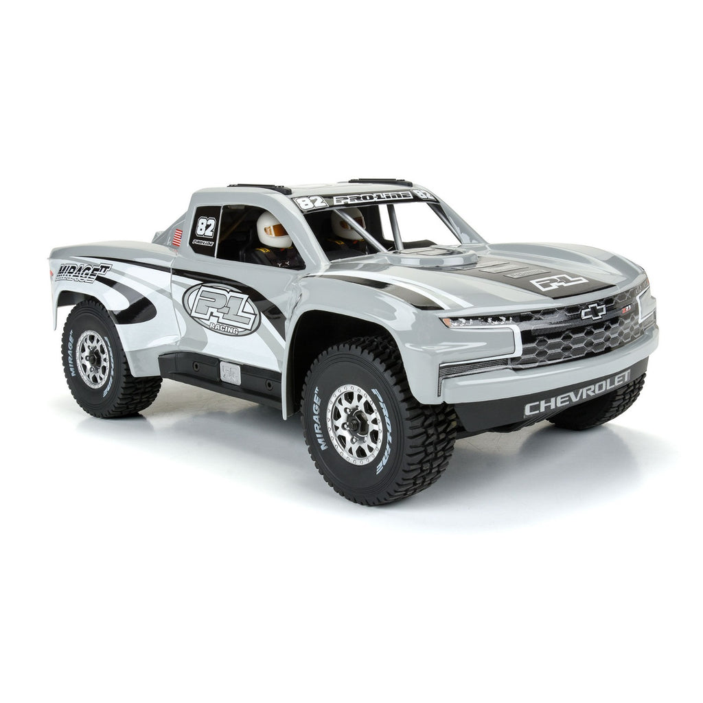PRO367514 1/16 Scale PreCut 2019 Chevy Silverado Trophy Truck Gray Body : GROM