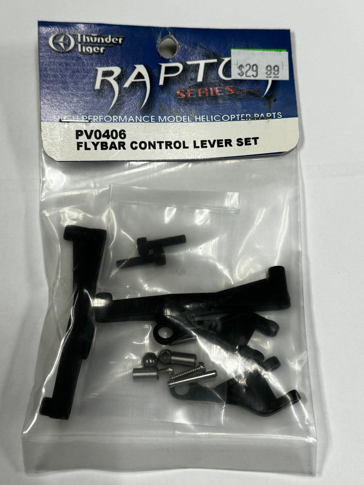 New Thunder Tiger TT RC Helicopter Raptor .60 .90 60 90 Flybar Control Lever Set