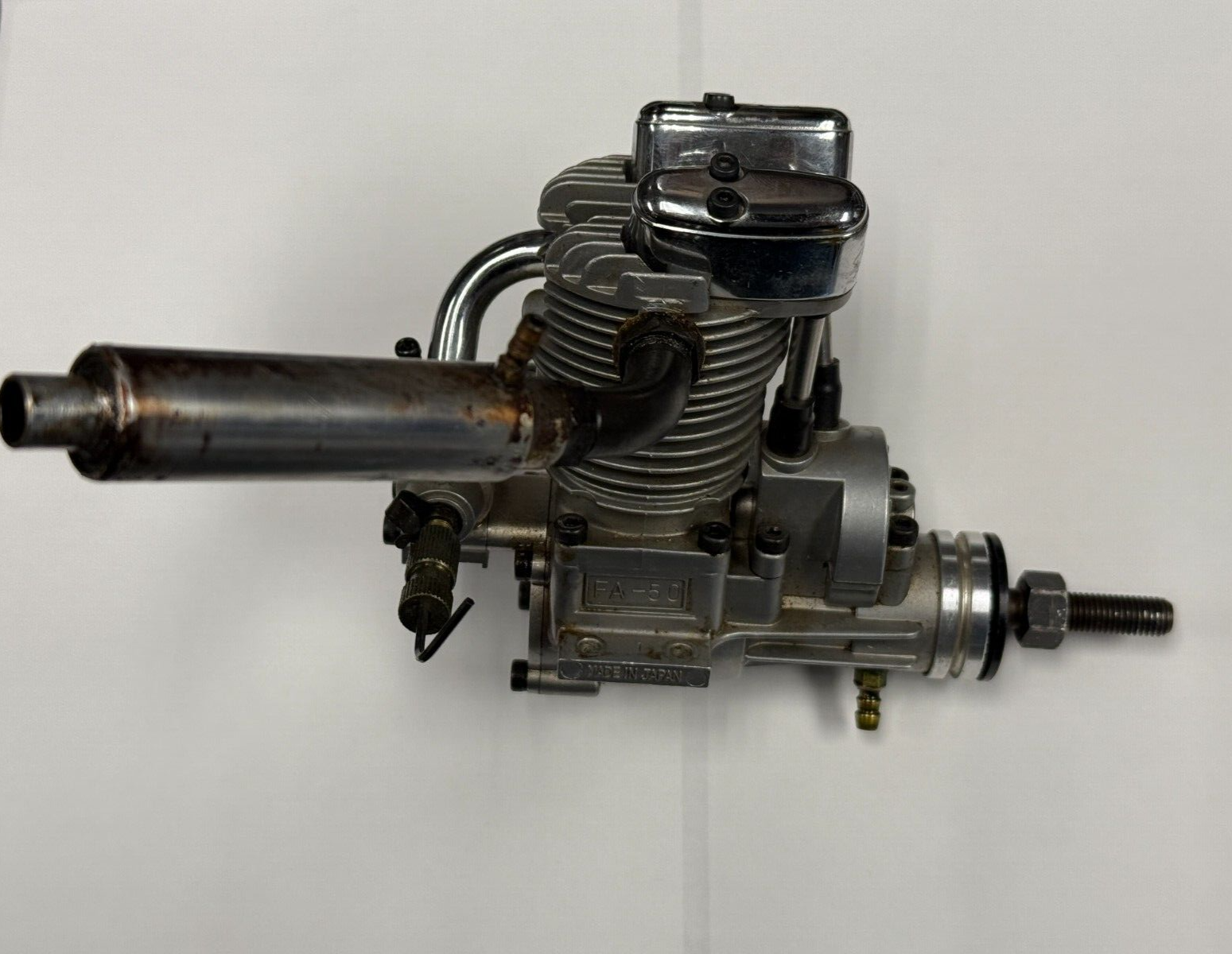 Nice Condition Saito .50 50 Four Stroke RC Remote Control Nitro Engine