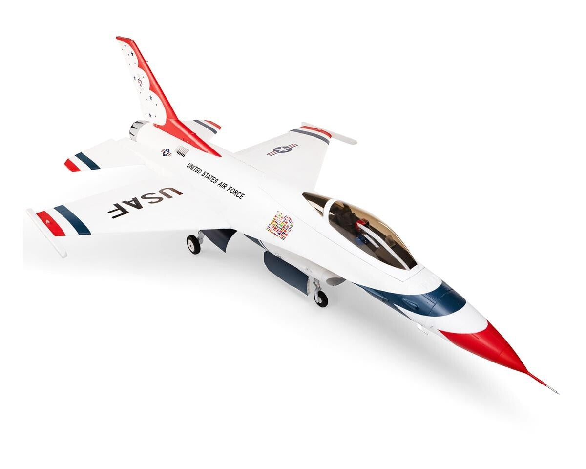 E-flite EFlite F-16 F16 Thunderbird 80mm BNF EDF Jet Airplane w/AS3X & SAFE