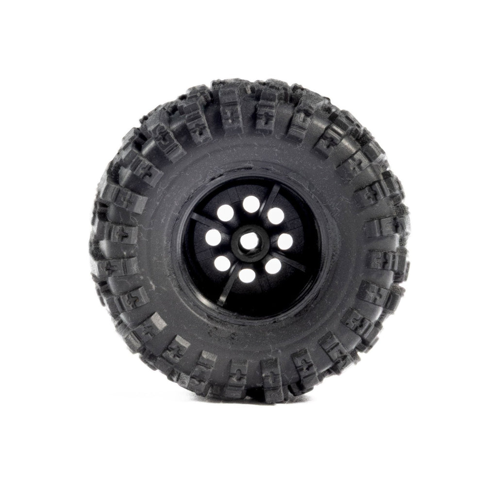 PRO1025110 1/30 Baja Pro X Front/Rear Mounted Chrome Beast Tires (4) Axial SCX30