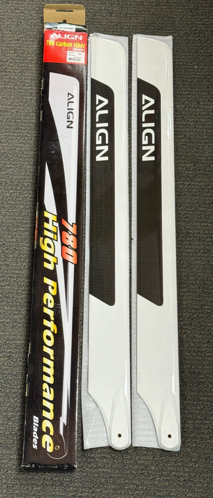 Excellent Align T-Rex 780mm RC Remote Control Helicopter Carbon Fiber Main Blade