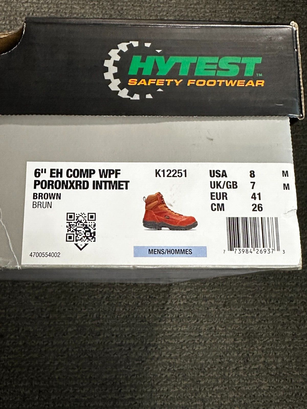 New APEX Waterproof Metalsrsal Guard Composite Toe 6" Work Boot Size 8