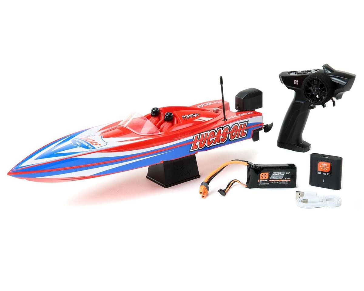 Pro Boat 17" Power Boat Racer Deep-V RTR Brushless Boat Lucas Oil w/2.4GHz Radio