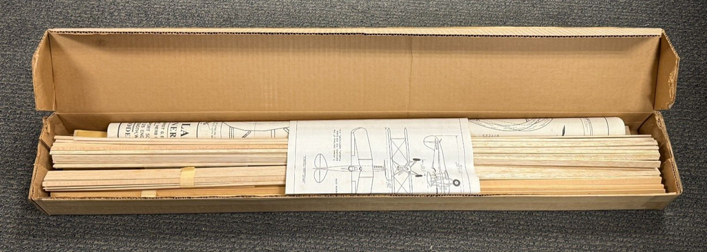 New Flyline Models Great Lakes Trainer Balsa Wood Model Airplane Kit