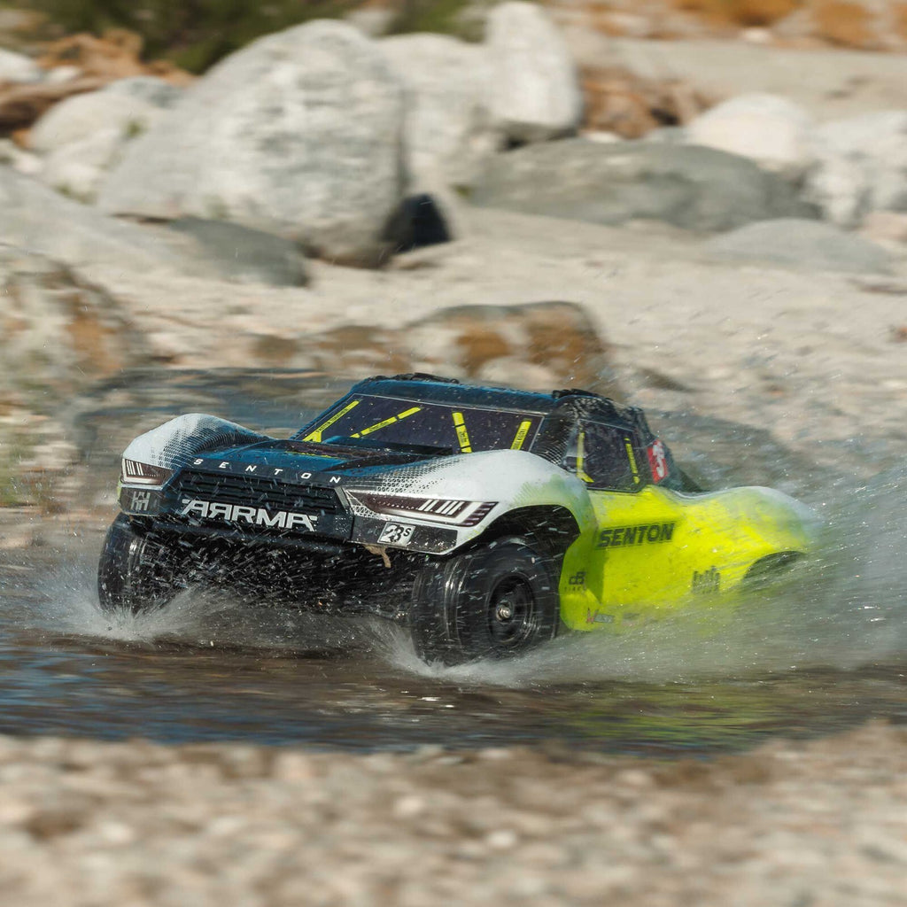 Arrma 1/10 SENTON 4X4 223S BLX Brushless Short Course Truck RTR With DSC, Yellow