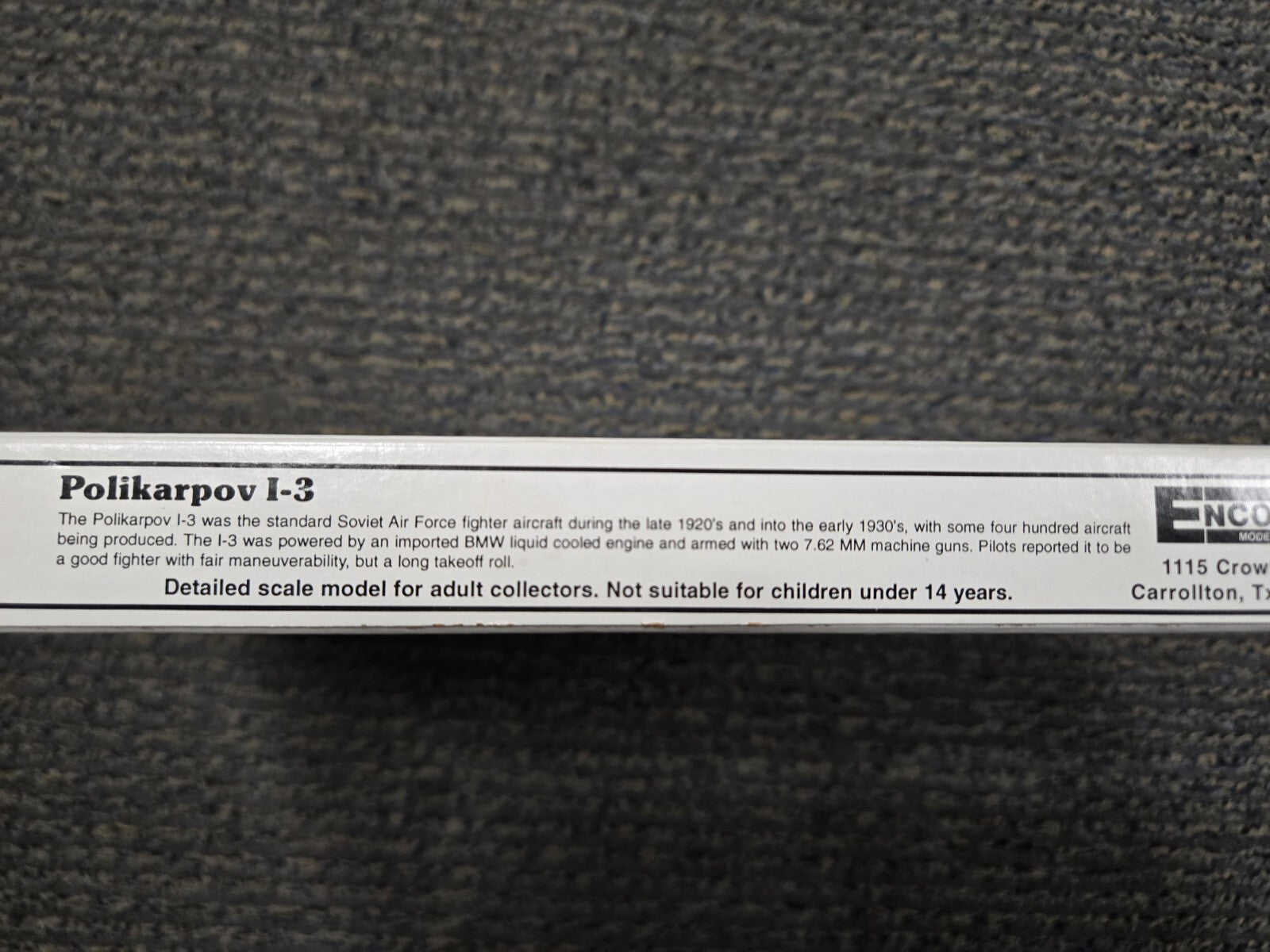 Encore Models Polikarpov I-3 -  1/72 / kit # 1014 Soviet Air Force / NEW