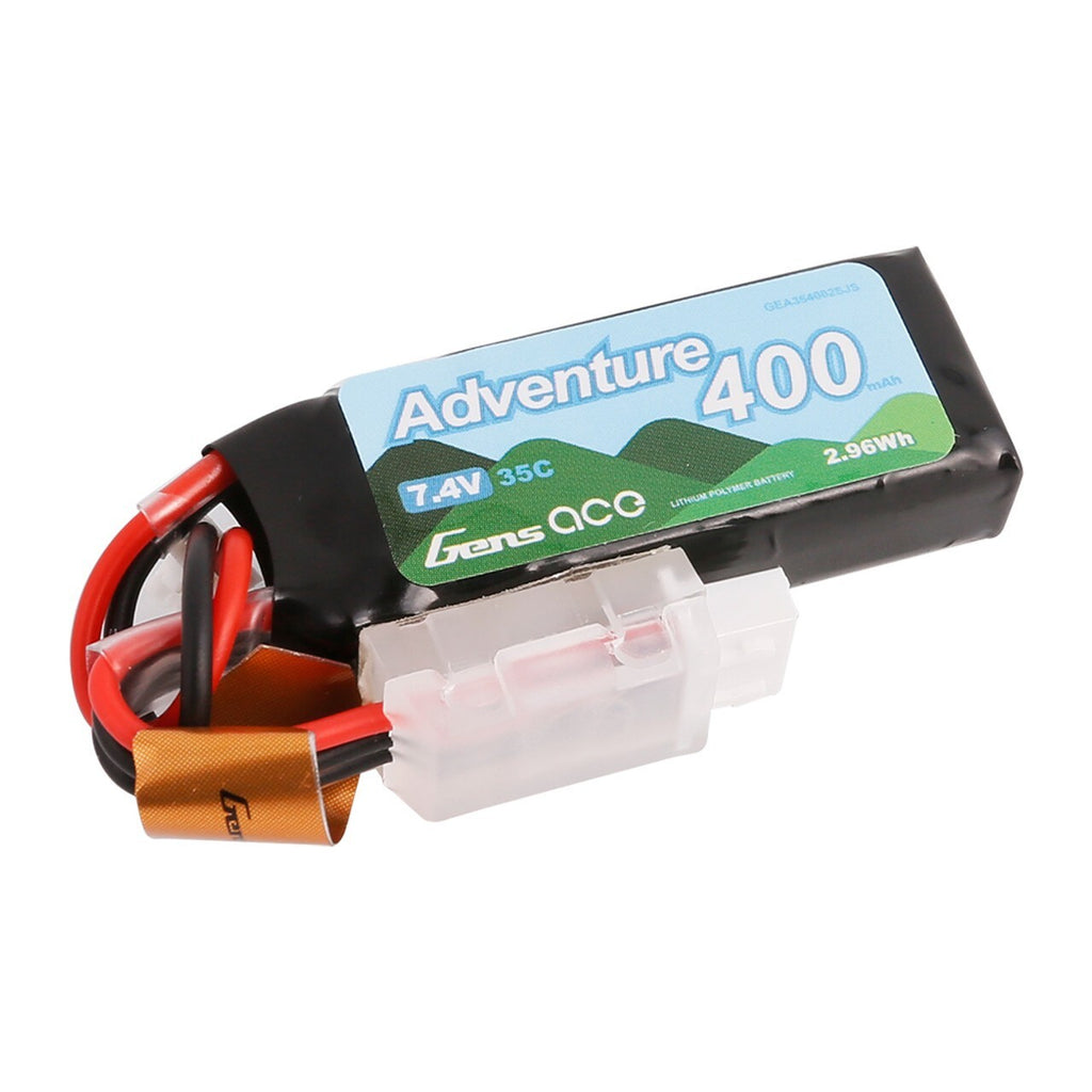Gens Ace 2s 7.4v 400mah 35c lipo battery For Axial SCX24 1/24 RC Truck Crawler