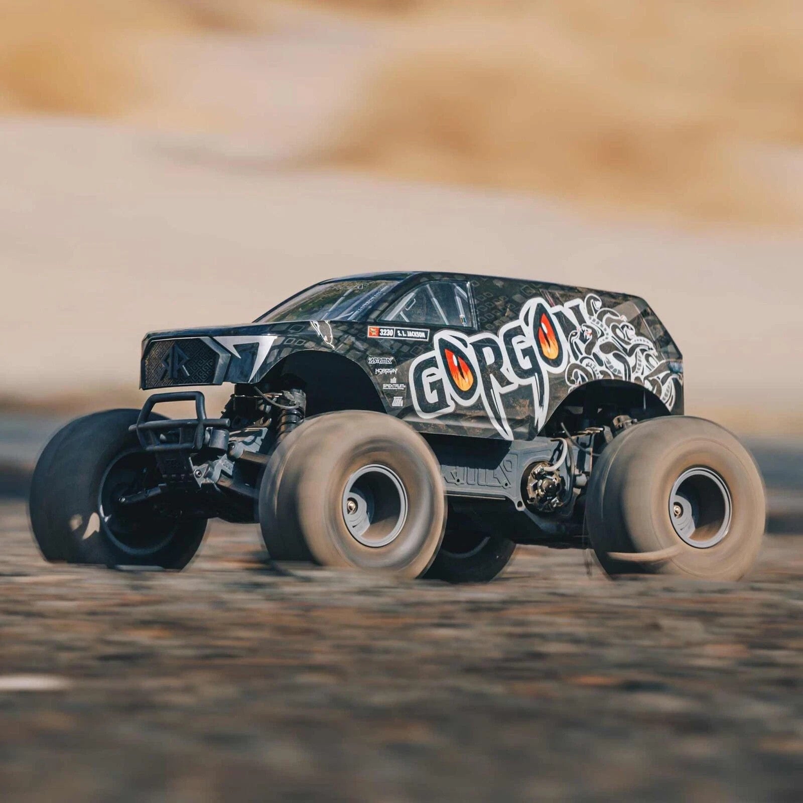 ARRMA Gorgon ARA3230ST3 2WD 1/10 Scale RC RTR Truck Gunmetal Battery & Charger