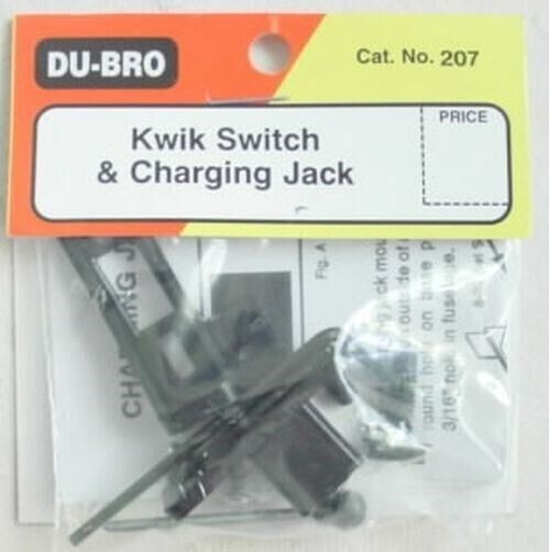 DuBro RC Remote Control Model Airplane Kwik Switch & Charge Jack [DUB207] 207