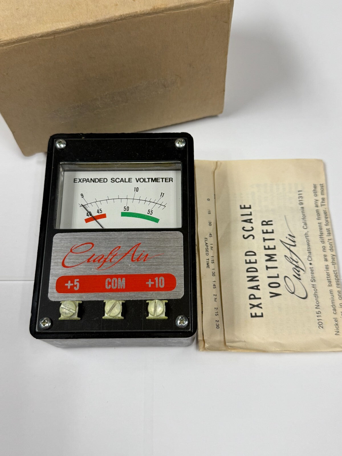 New in Package CraftAir Craft Air RC Remote Control Airplane Battery Voltmeter