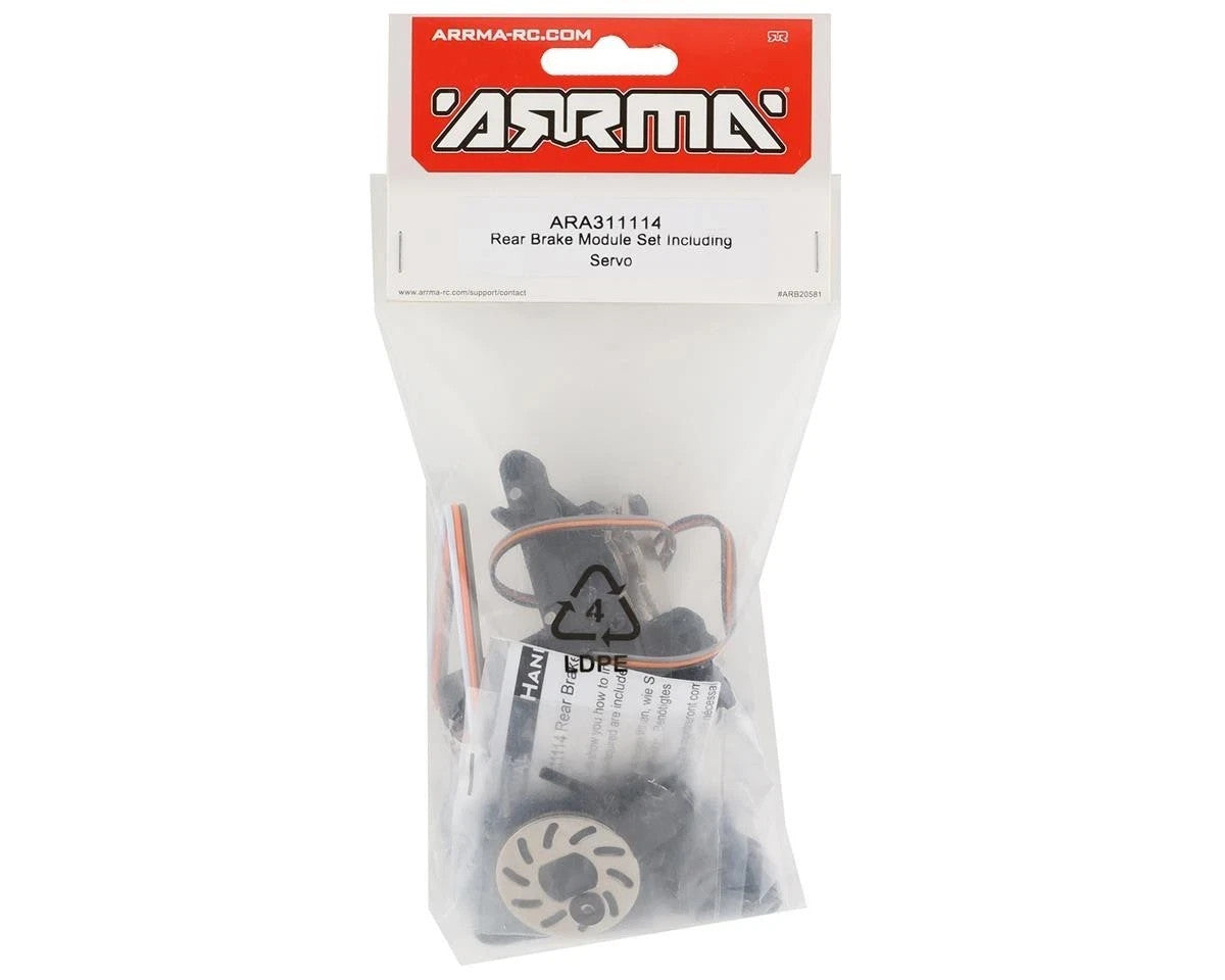 ARRMA ARA311114 Rear Hand Brake Module w/ Spektrum Servo Kraton Mojave Fireteam