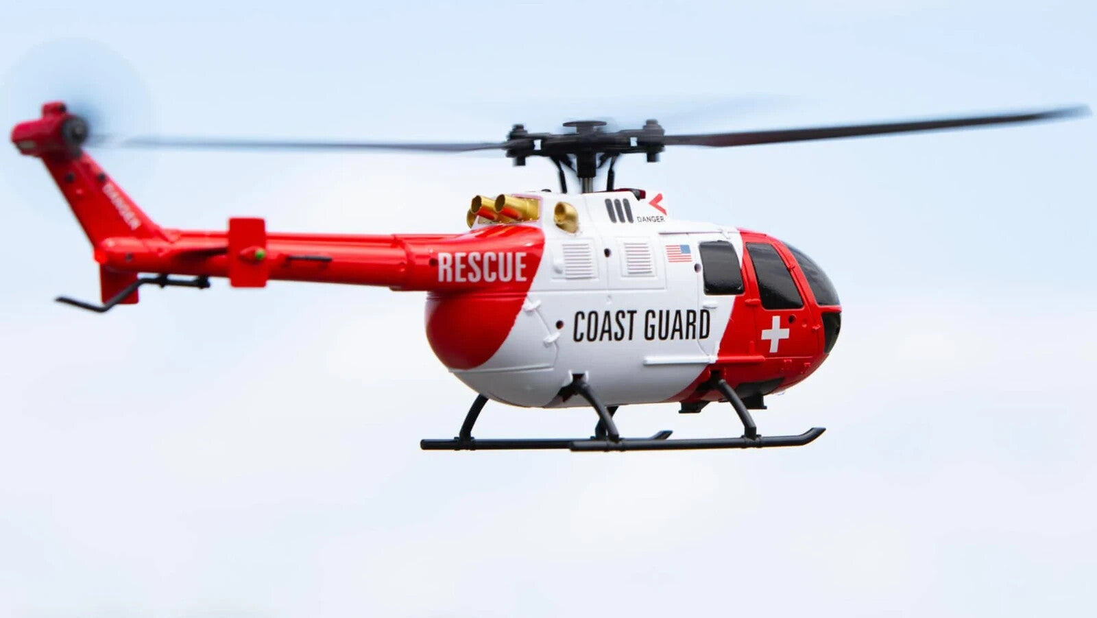 Rage RC Hero-Copter 4 Blade RTF Helicopter Coast Guard w/ carry case RGR6050