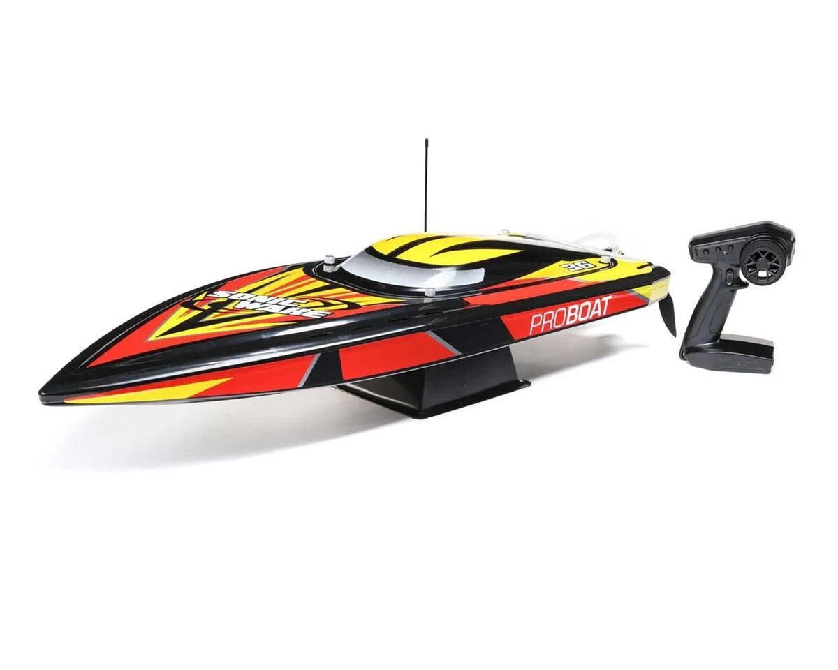 Pro Boat Sonicwake 36" Self-Righting RTR Deep-V Brushless Boat Black w/Spektrum