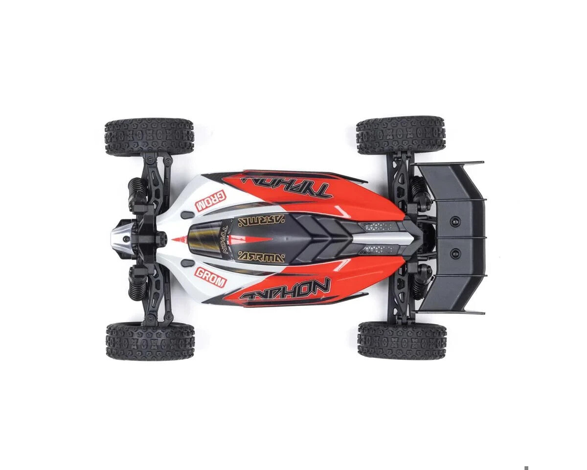 Arrma Typhon Grom MEGA 4WD 380 Brushed 1/18 Buggy RTR Red ARA2106T1