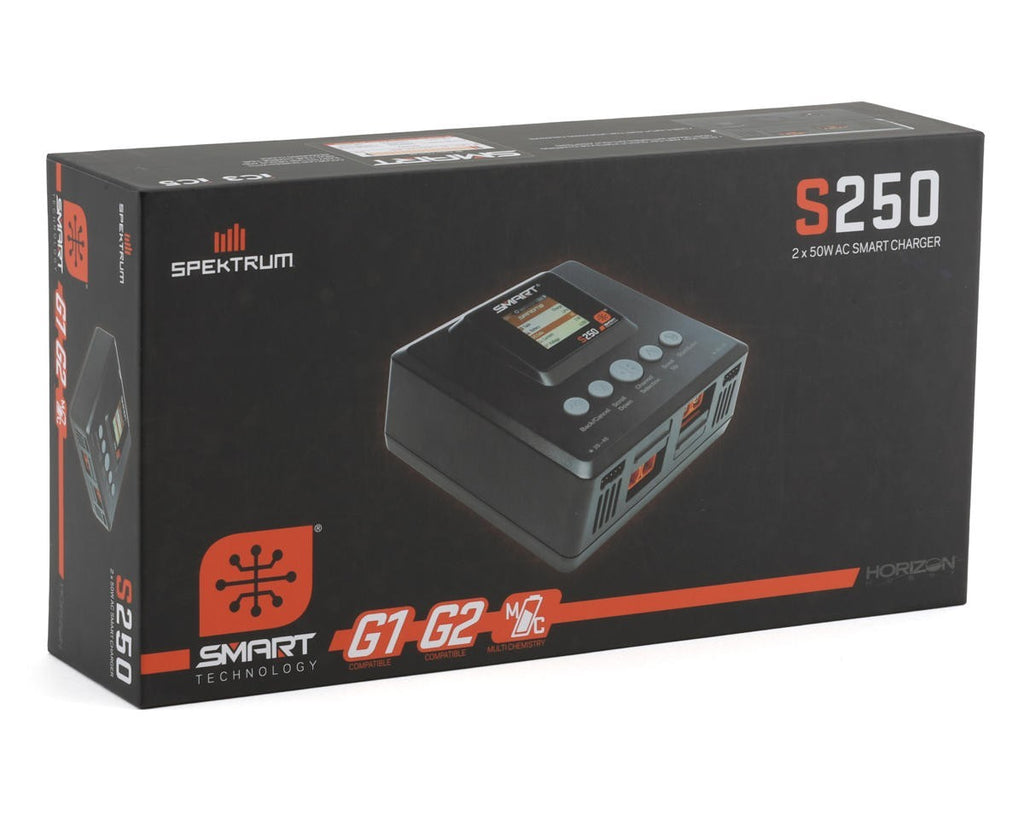 Spektrum RC S250 G2 AC Smart RC Car / Truck / Airplane Battery Charger SPMXC2060