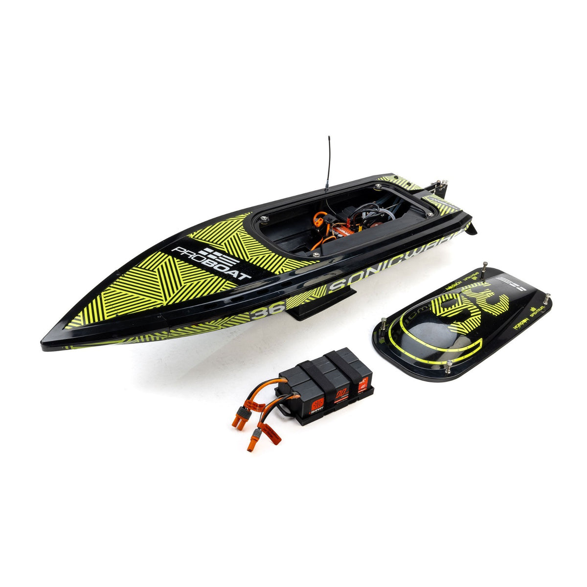 Pro Boat PRB-2171T1 Sonicwake 36 V3 Self-Righting Brushless 8S RTR Black