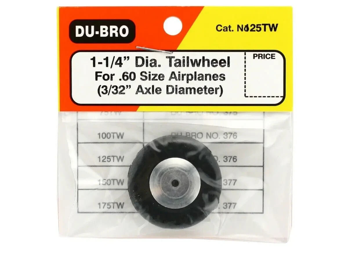 DuBro 125TW RC Remote Control Airplane 1 1/4" Tail Wheel DUB125TW