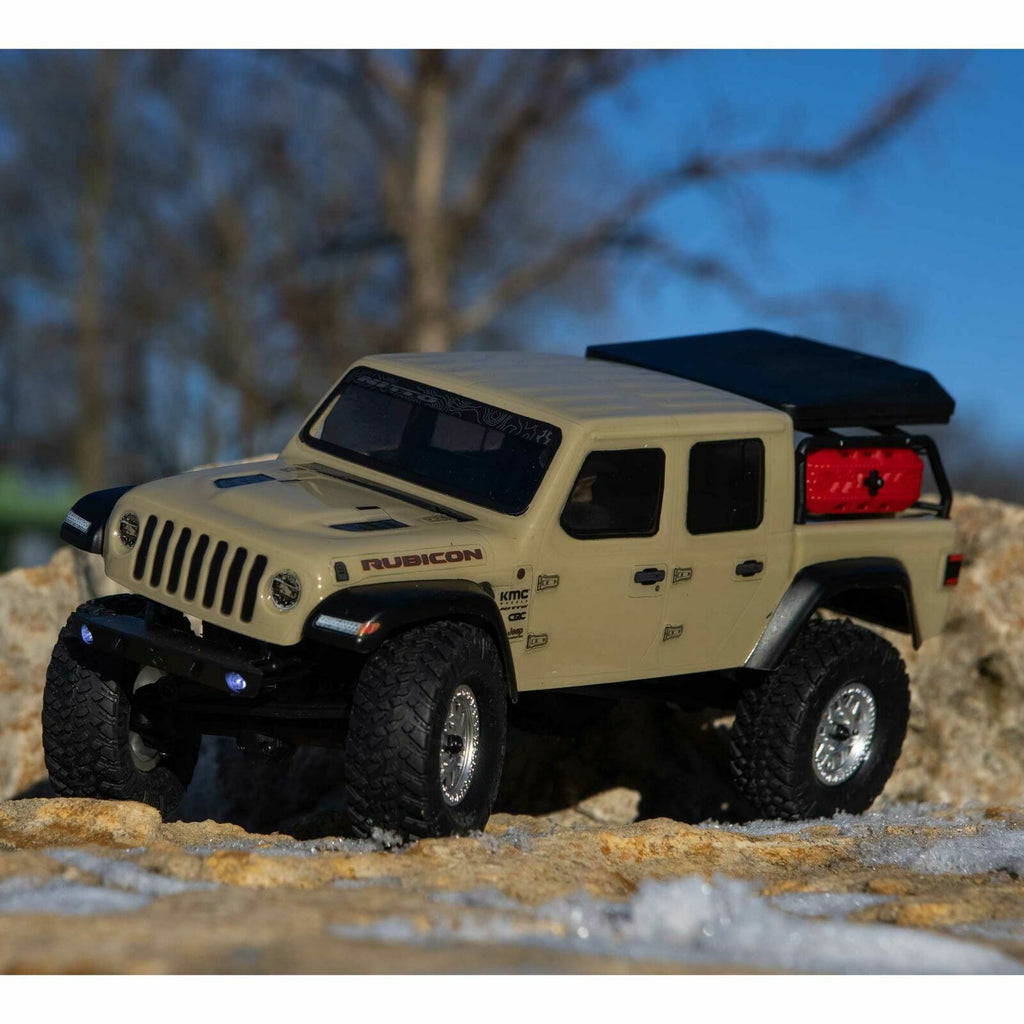 Axial SCX24 Jeep JT Gladiator RC Truck 1/24 4WD Rock Crawler Brushed RTR Beige