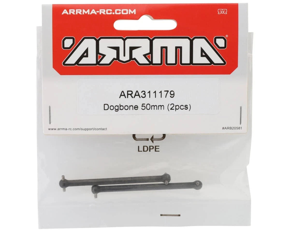 ARRMA Dogbones 50mm (2Pcs) ARA311179 311179 : Grom Granite Typhon Quake Gorgon